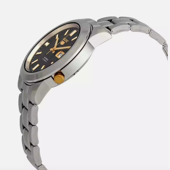 Seiko Automatic Stainless 38mm Black Dial Men's Watch - Picture 2 of 4